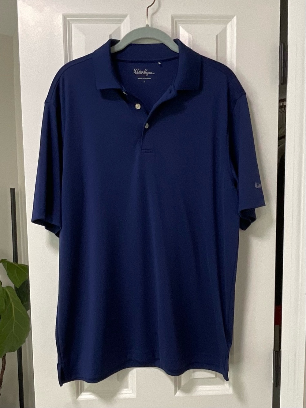 Walter Hagen Golf Polo Shirt, Navy Blue, Size Large